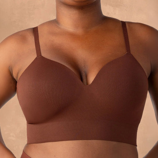 Supportive Comfort Wireless Shaping Bra - Chocolate banner