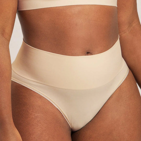 2-Pack Seamless Stretch Mid-Waist Brief - Chai banner